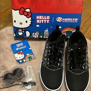Heelys Black and White Hello Kitty Sneakers
